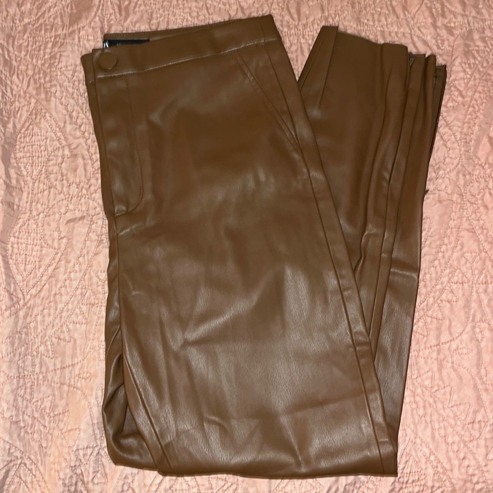 Zara Faux Leather Pants